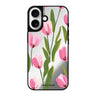Reflective iPhone 16 Mirror Case –Tulip Waltz iPhone Design