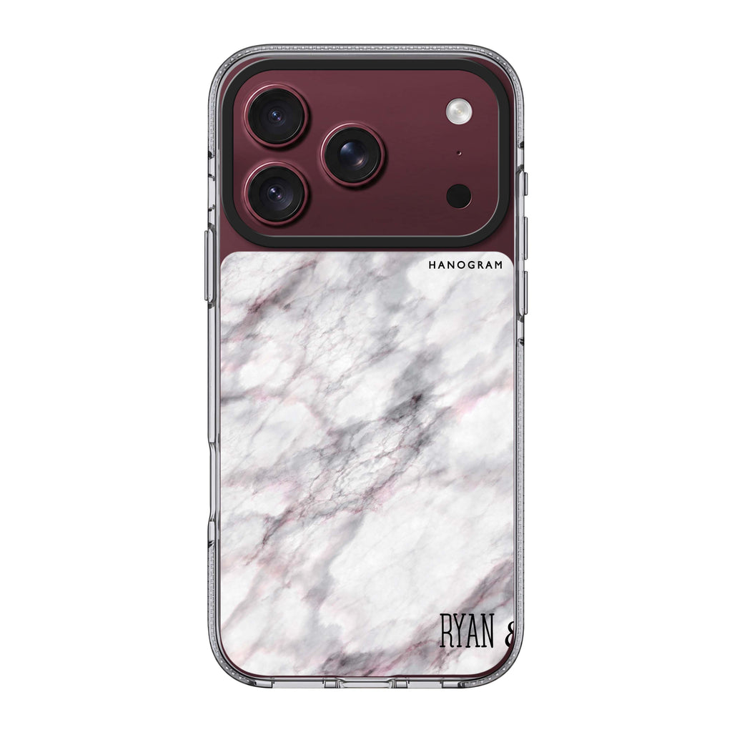 White Marble 水晶透明保護殼