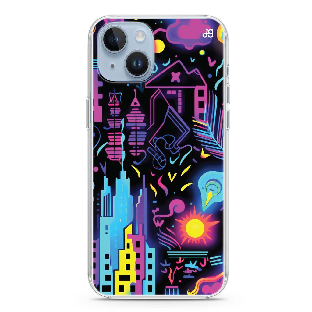Electric Elegance iPhone 14 水晶透明保護殼
