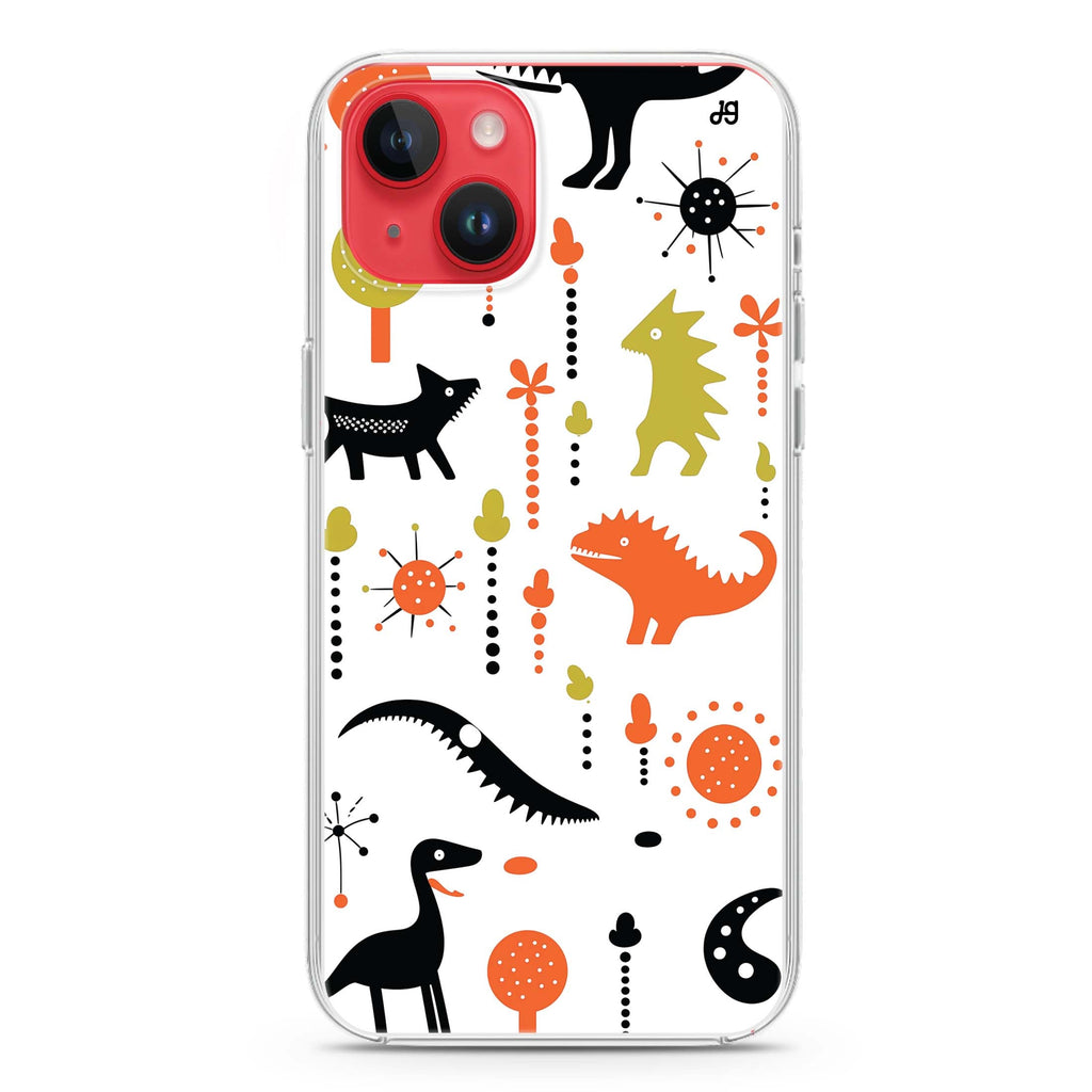 Dino Delight iPhone 14 Plus Magsafe 兼容水晶透明保護殼