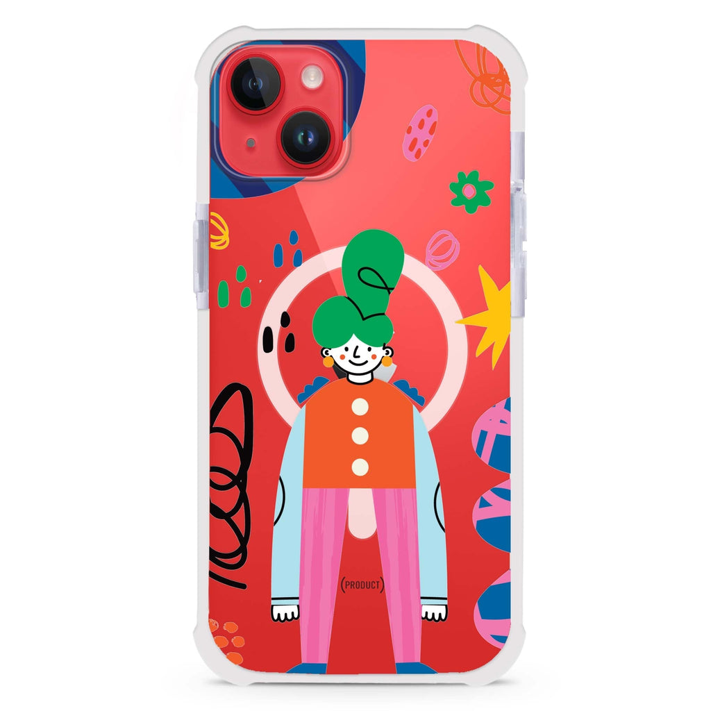 Abstract People iPhone 15 Plus Magsafe 兼容超強防摔保護殼