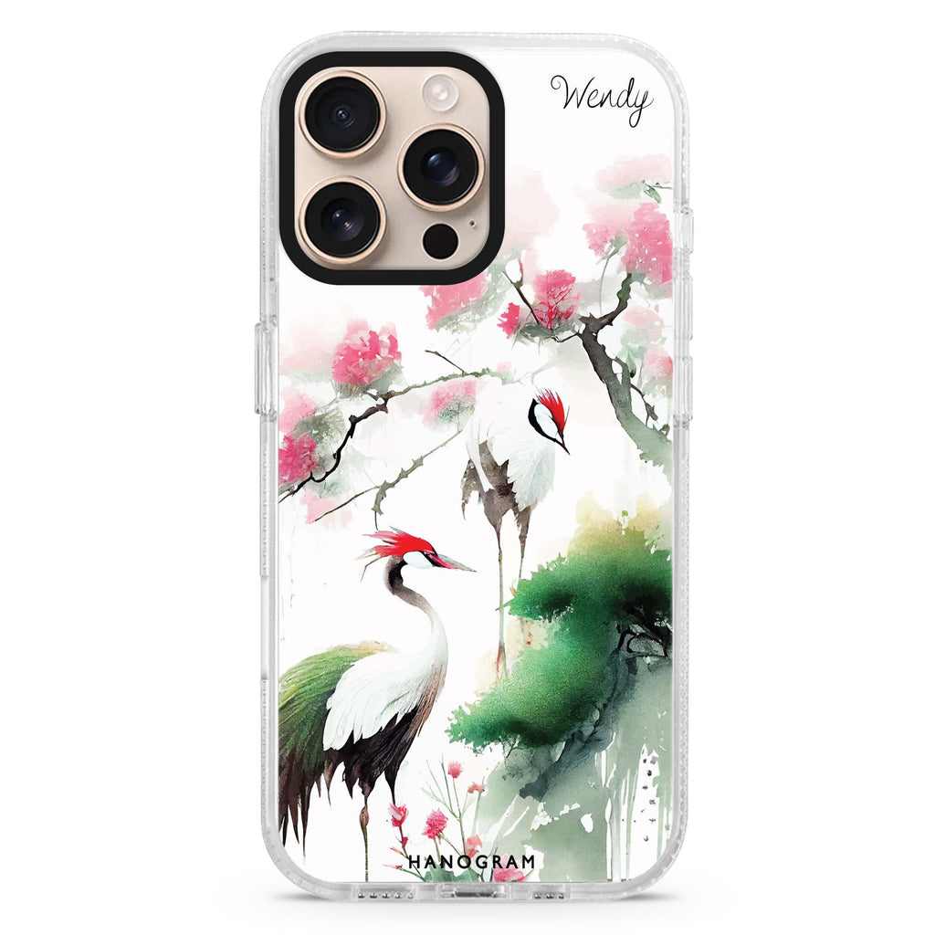 Pines & cranes iPhone 16 Pro & 16 Pro Max Case - Personalized and Stylish Protection