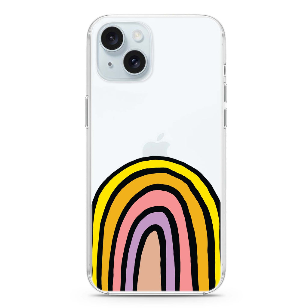 Happy Rainbow iPhone 15 plus 水晶透明保護殼