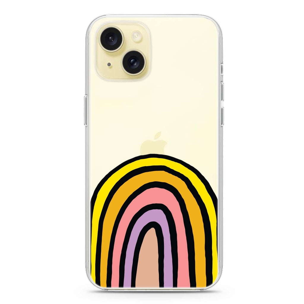 Happy Rainbow iPhone 15 水晶透明保護殼
