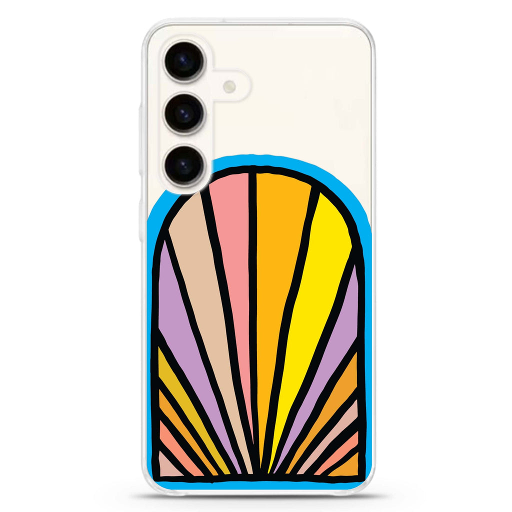 Lucky Rainbow Samsung Galaxy S26/S25/S24 水晶透明保護殼正面展示
