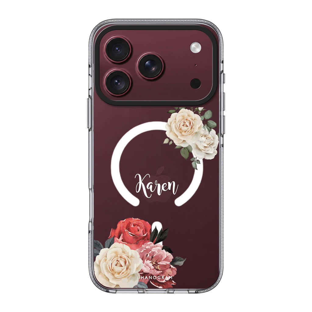 Vintage Floral 水晶透明保護殼