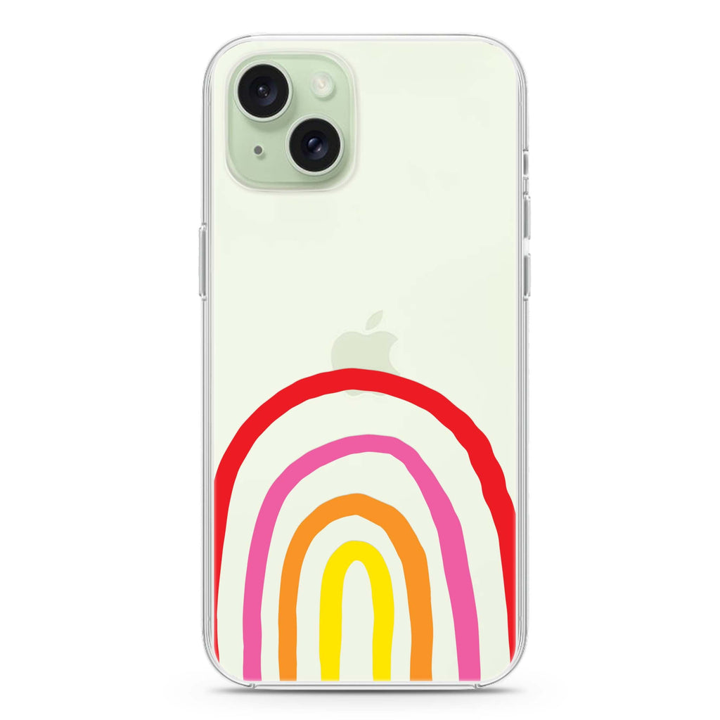 Rainbow Drawing iPhone 15 水晶透明保護殼
