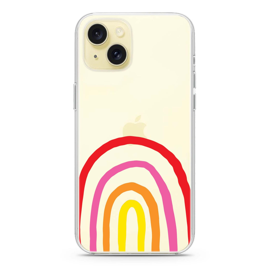 Rainbow Drawing iPhone 15 plus 水晶透明保護殼