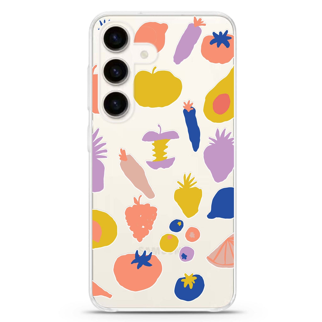 More Fruits Samsung Galaxy S26/S25/S24 水晶透明保護殼正面展示