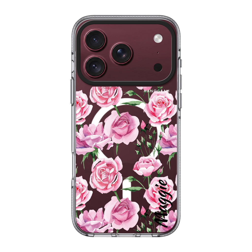 Pink Rose 水晶透明保護殼