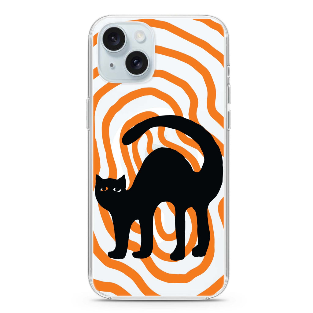 Fog cat iPhone 15 Magsafe 兼容水晶透明保護殼