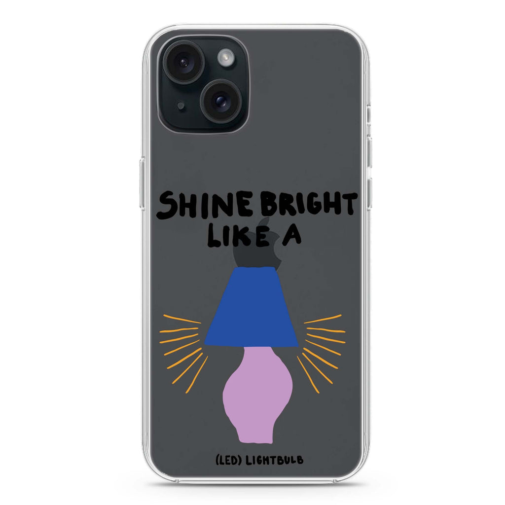Shine Bright Like a LED iPhone 15 plus 水晶透明保護殼