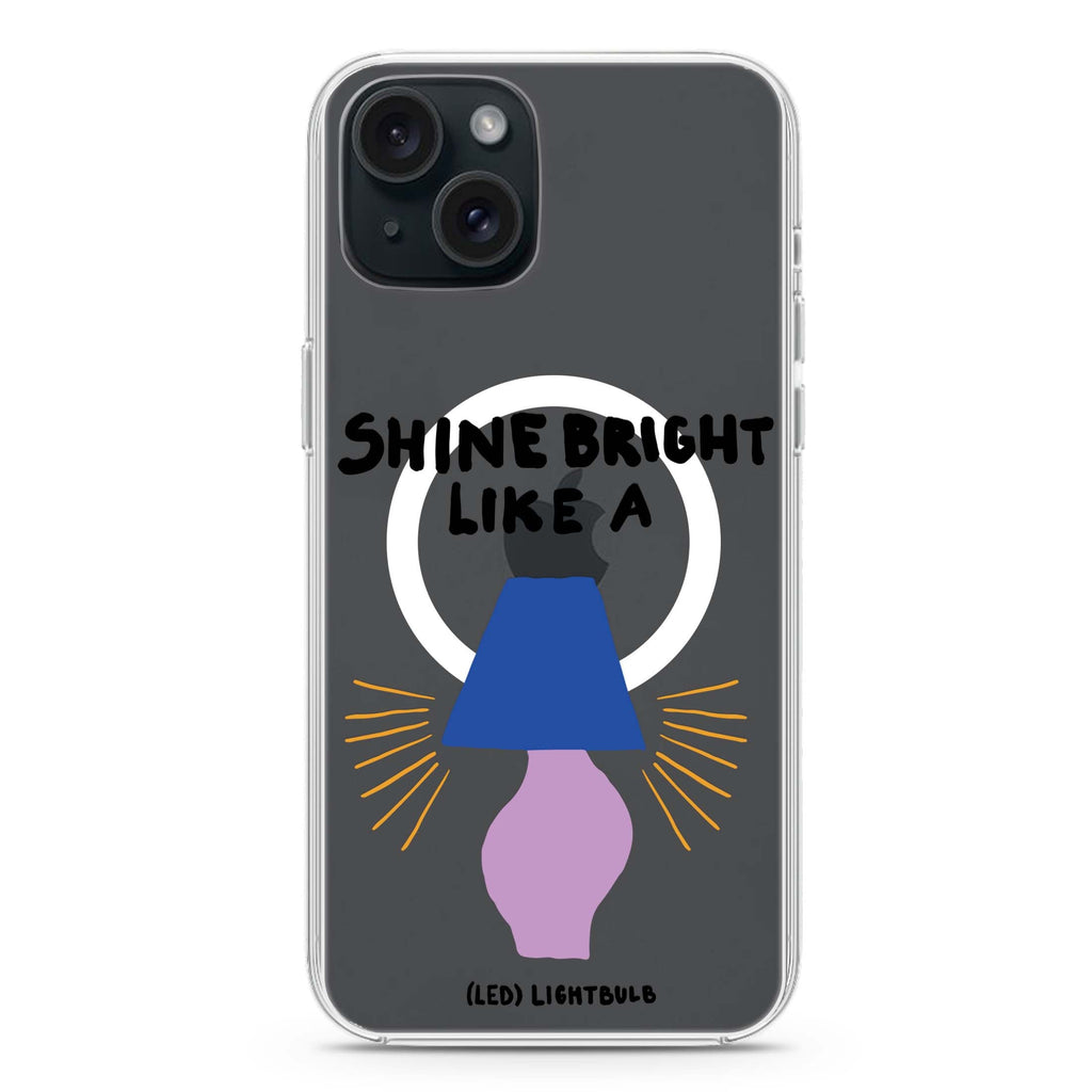Shine Bright Like a LED iPhone 15 Plus Magsafe 兼容水晶透明保護殼