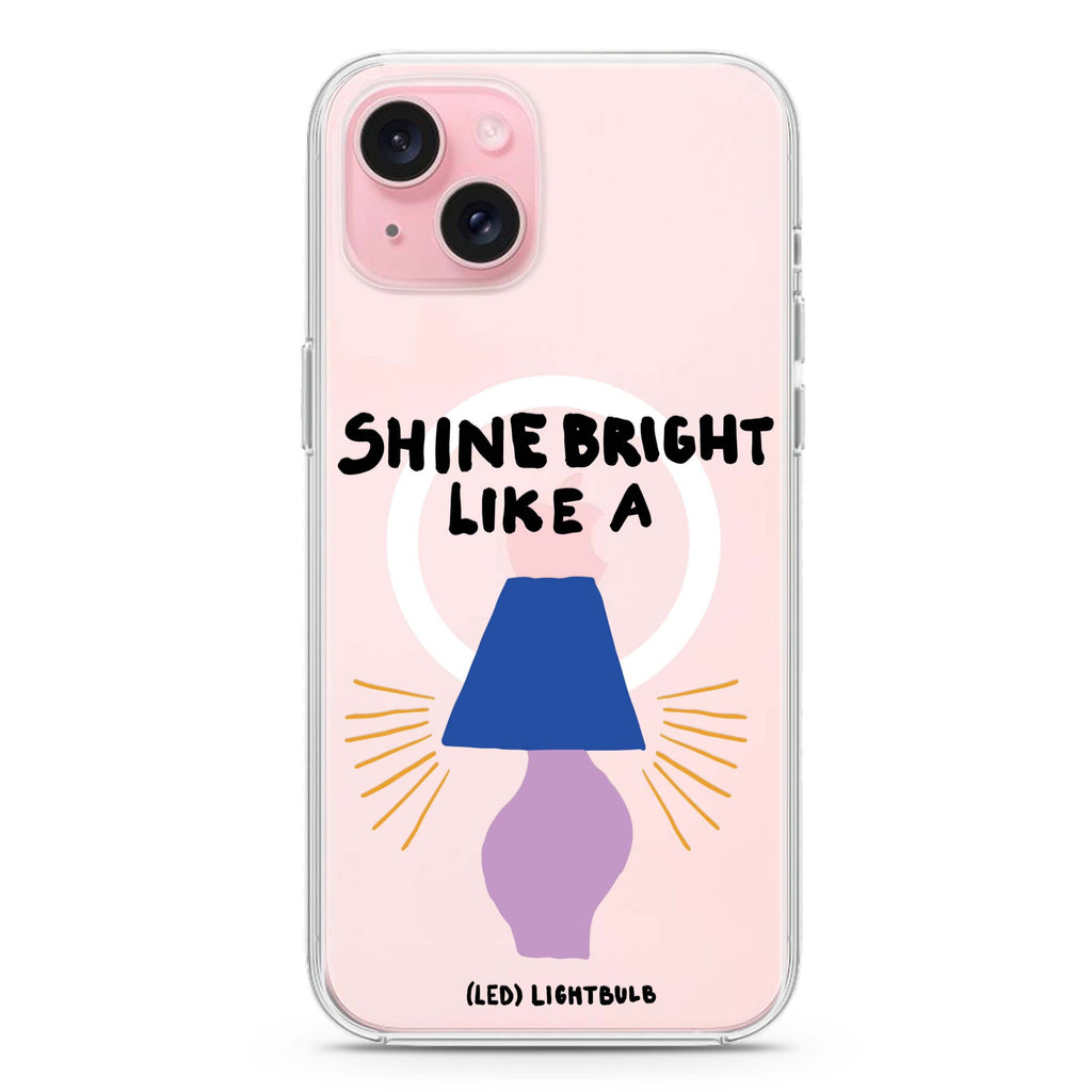 Shine Bright Like a LED iPhone 15 Magsafe 兼容水晶透明保護殼