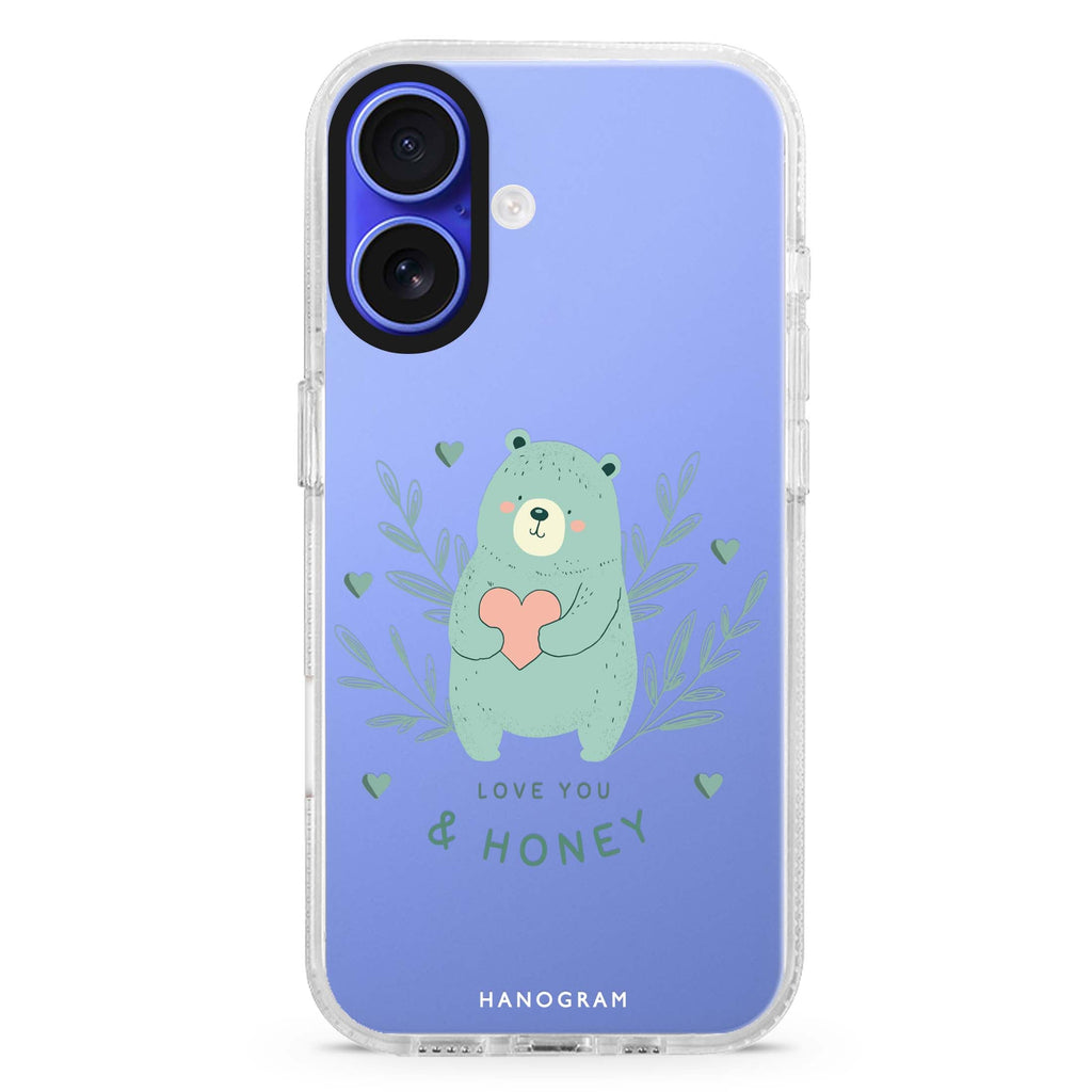 Honey Bear 水晶透明保護殼