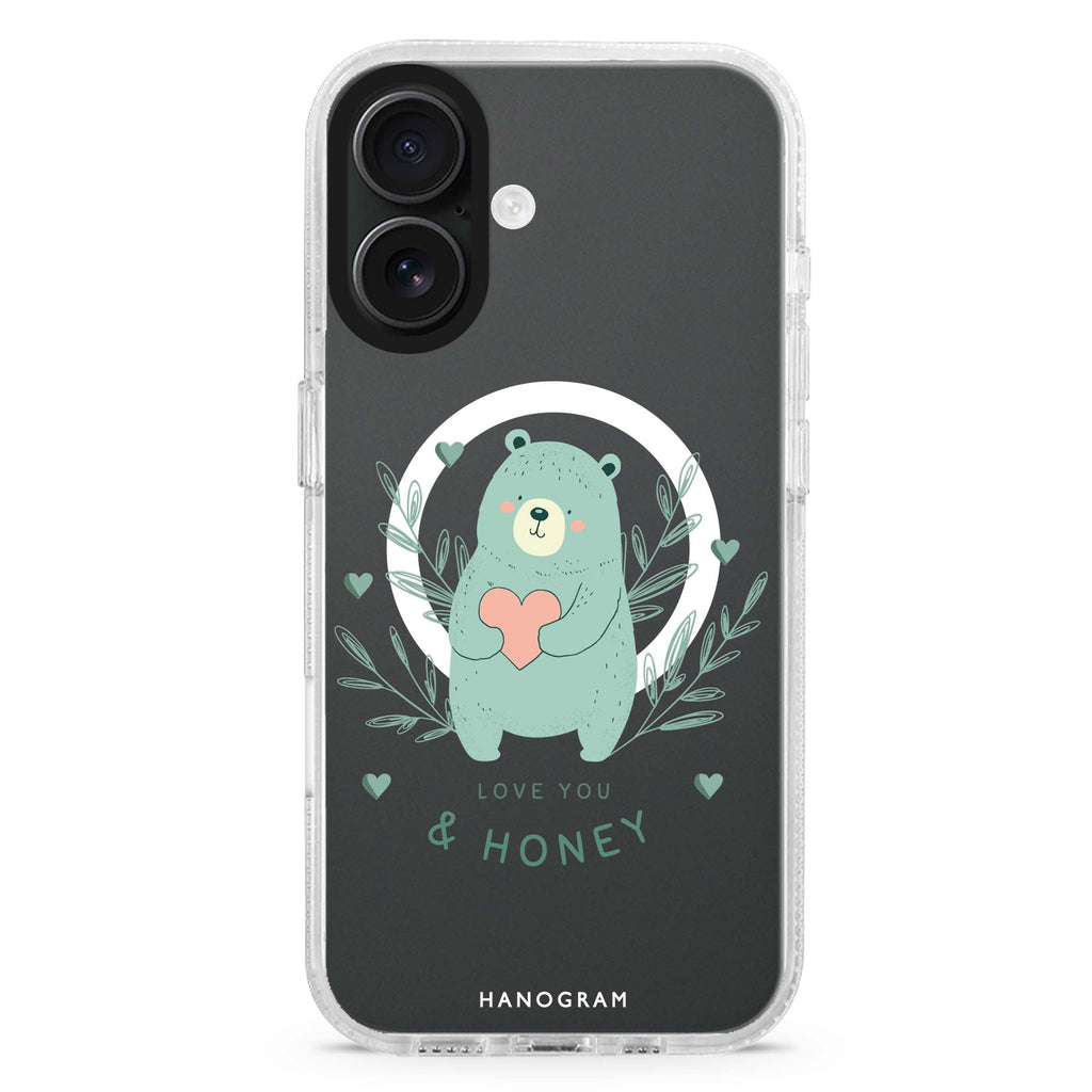 Honey Bear Magsafe 兼容水晶透明保護殼