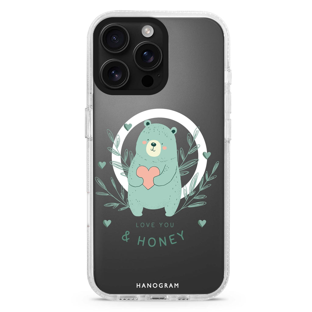 Honey Bear Magsafe 兼容水晶透明保護殼