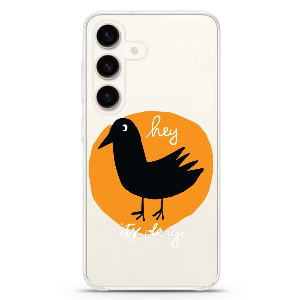 hey bird Samsung Galaxy S26/S25/S24 水晶透明保護殼正面展示