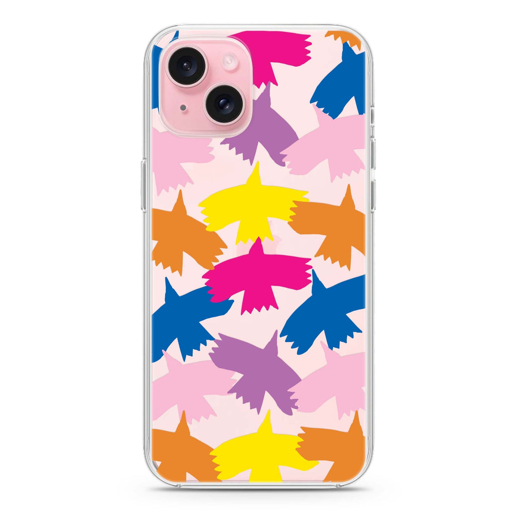 Colourful Birds iPhone 15 水晶透明保護殼
