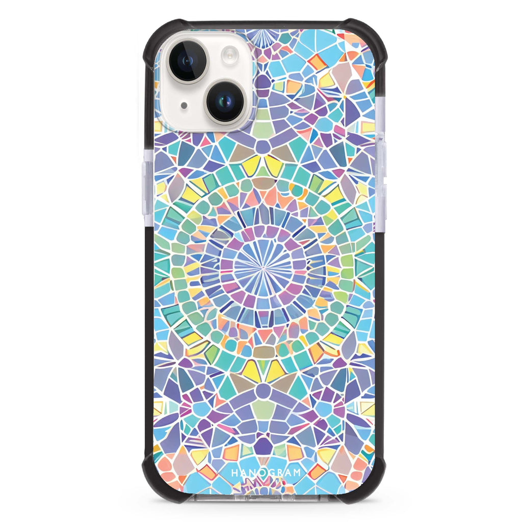 Mosaic artwork iPhone 15 Plus Magsafe 兼容超強防摔保護殼