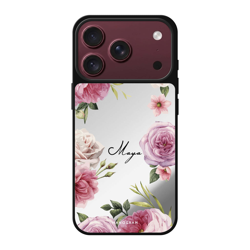 Beautiful Pretty Floral 鏡面手機殼