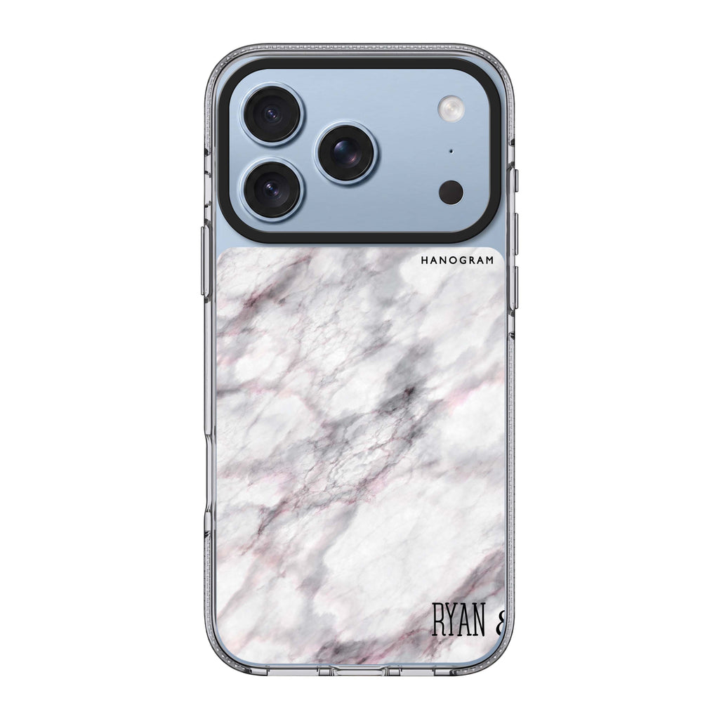 White Marble 水晶透明保護殼