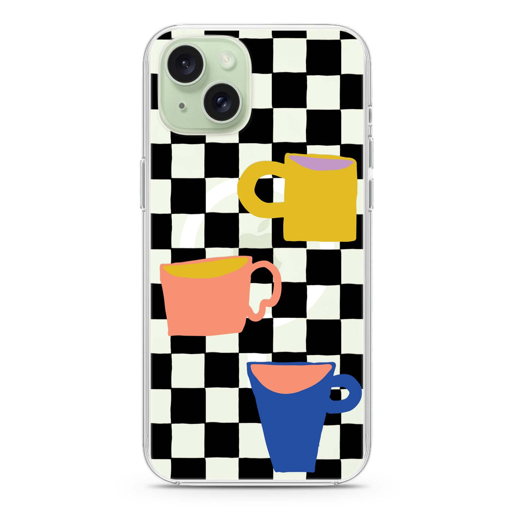 3 Cups iPhone 15 Plus Magsafe 兼容水晶透明保護殼