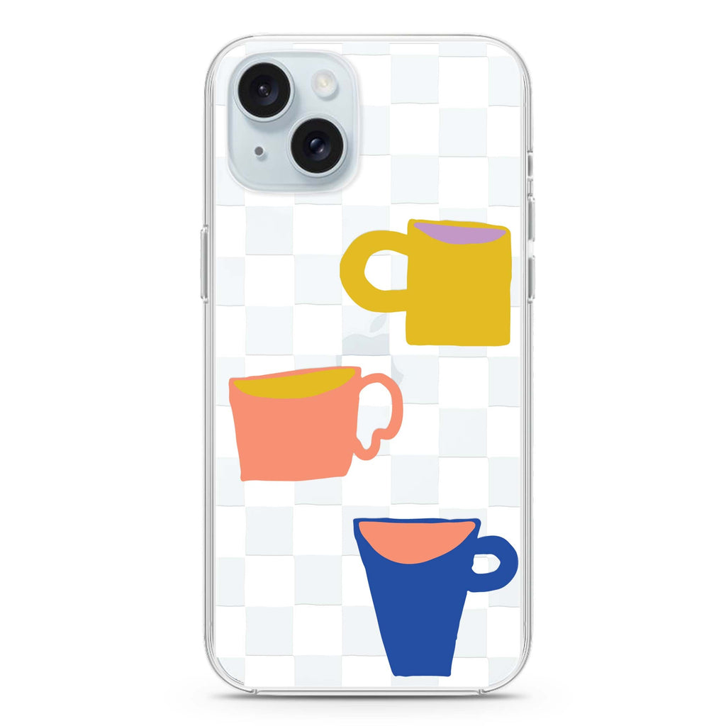 3 Cups iPhone 15 plus 水晶透明保護殼