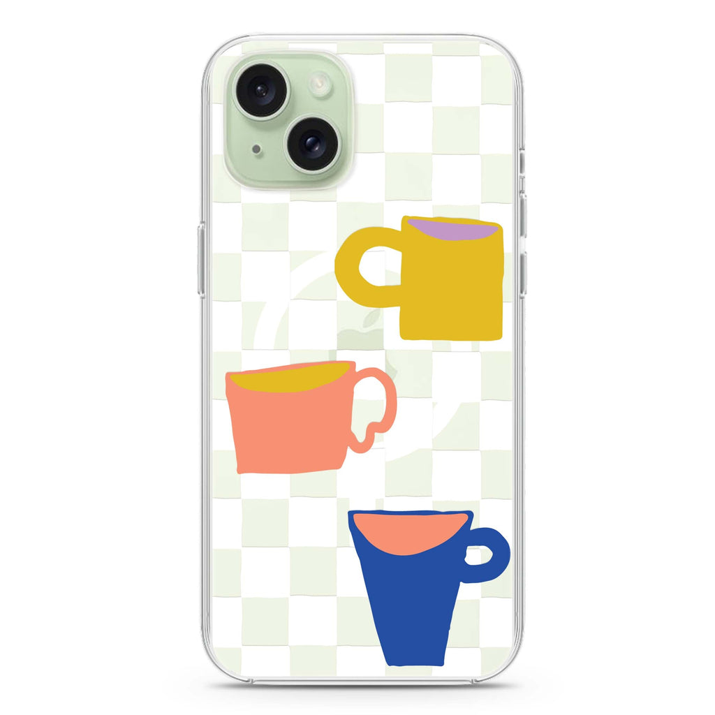 3 Cups iPhone 15 Magsafe 兼容水晶透明保護殼
