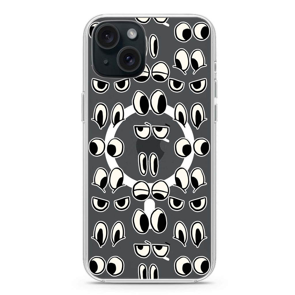 Look at me iPhone 15 Magsafe 兼容水晶透明保護殼