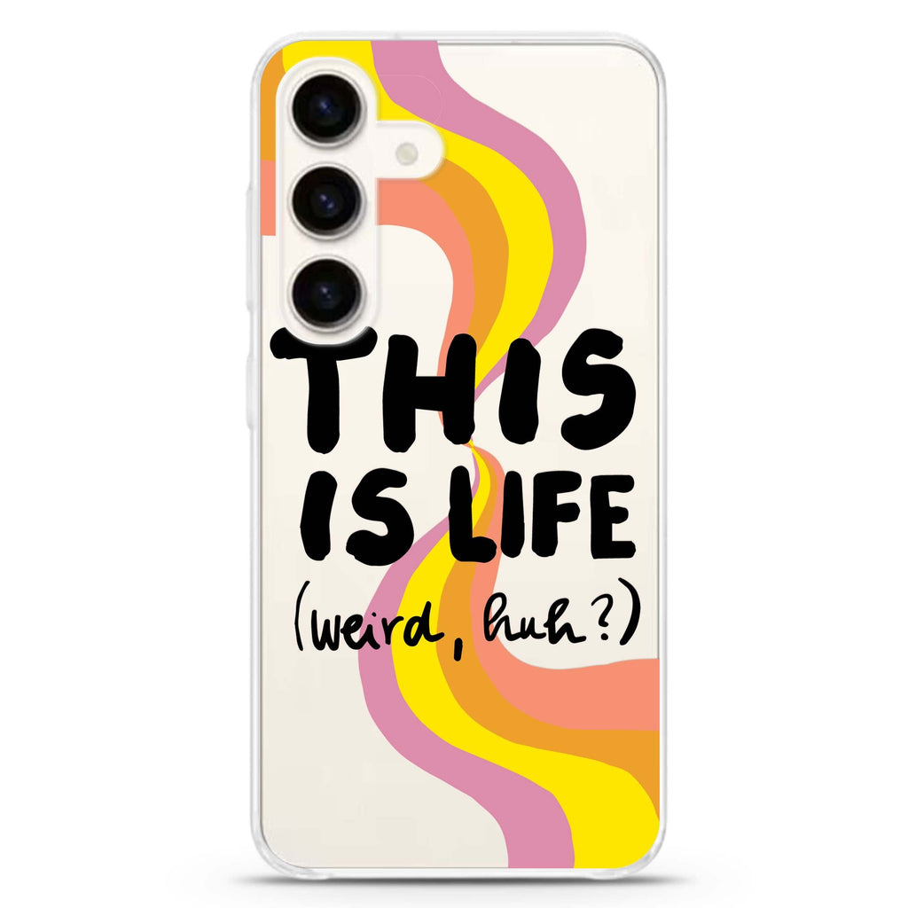 This is Life Samsung Galaxy S26/S25/S24 水晶透明保護殼正面展示