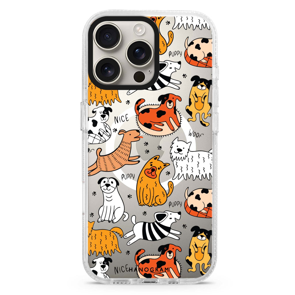 Furry Friends Magsafe 兼容水晶透明保護殼