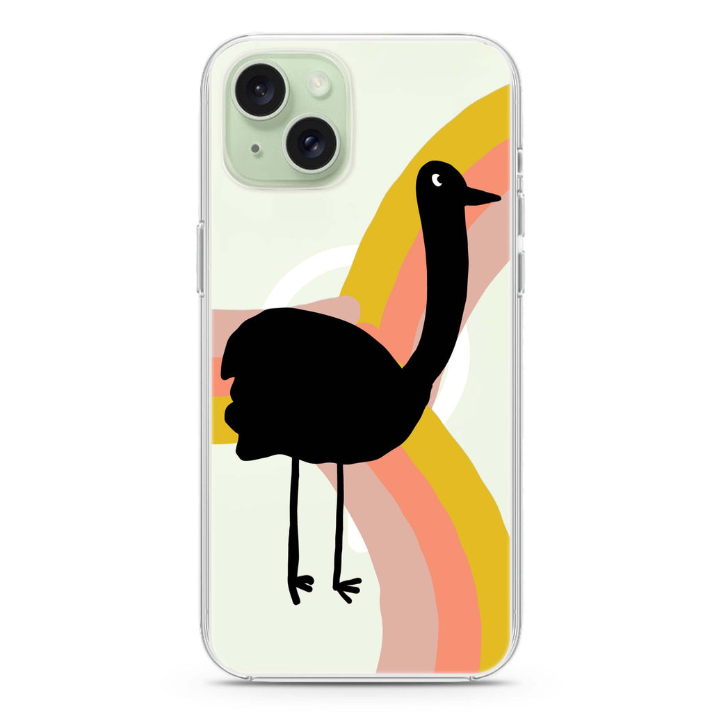 Rainbow Bird iPhone 15 Magsafe 兼容水晶透明保護殼