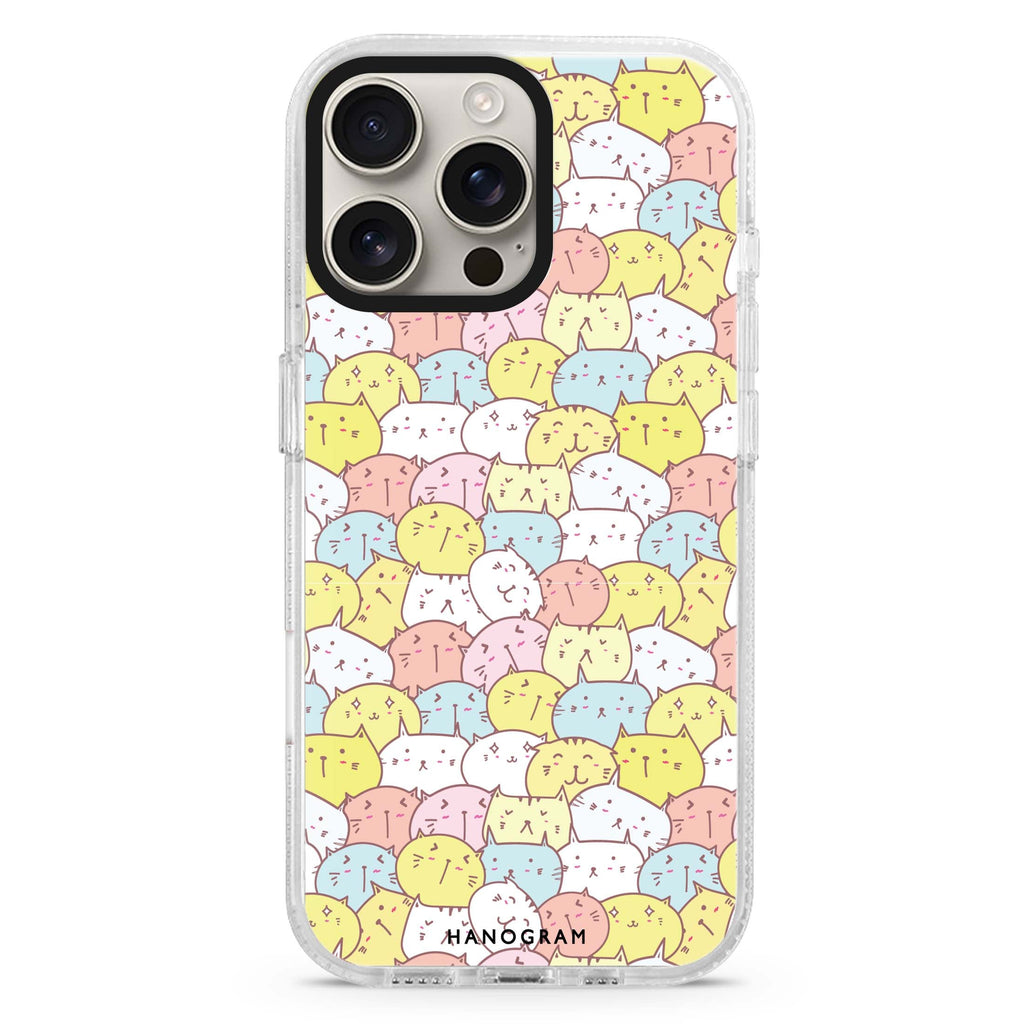 Meow Melodies Magsafe 兼容水晶透明保護殼