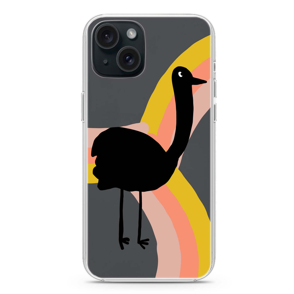 Rainbow Bird iPhone 15 水晶透明保護殼