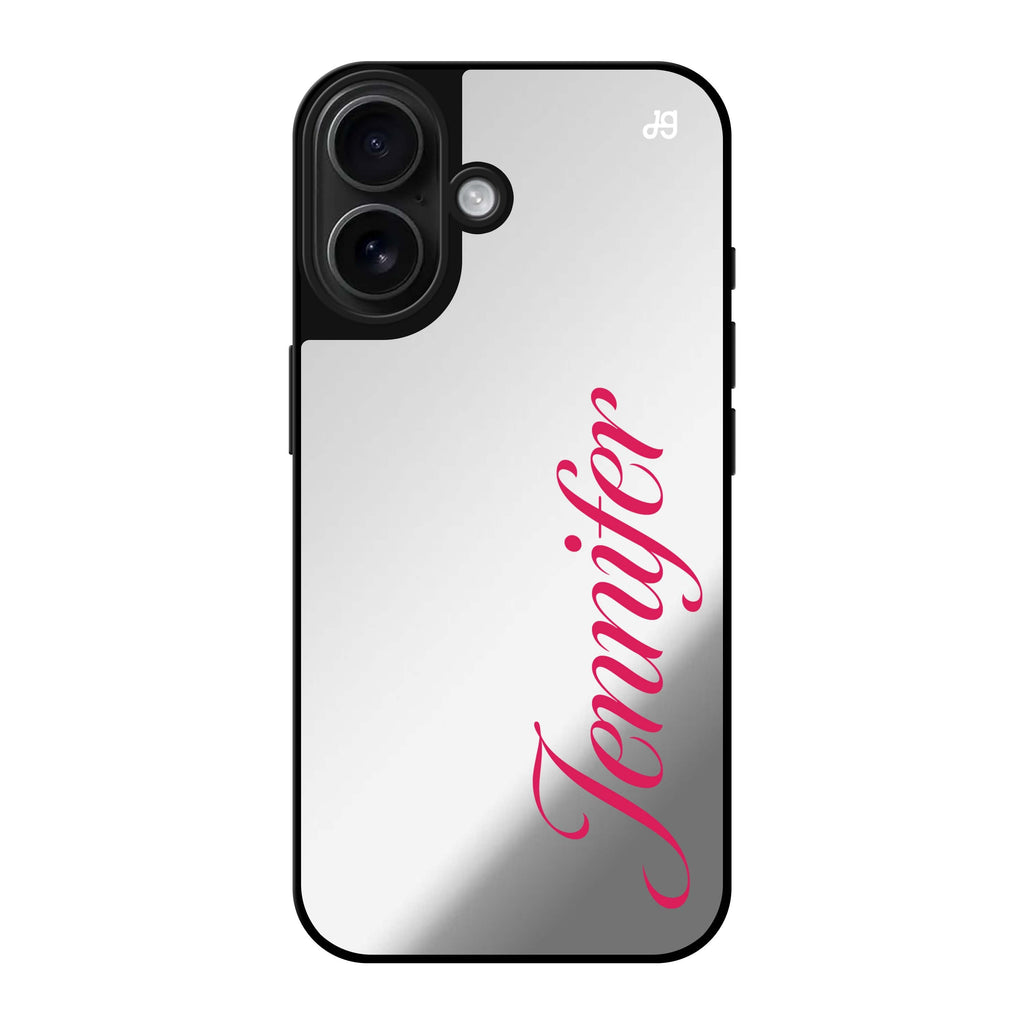 Reflective iPhone 16 Mirror Case –SleekSignature Design