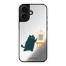Reflective iPhone 16 Mirror Case –Meowsterpiece Design