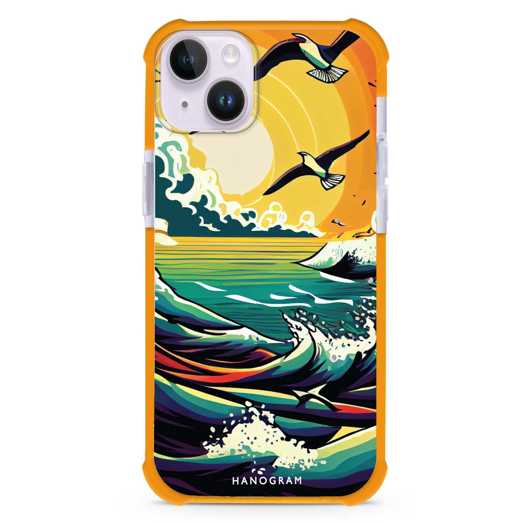 Seagulls & waves 超強防摔保護殼