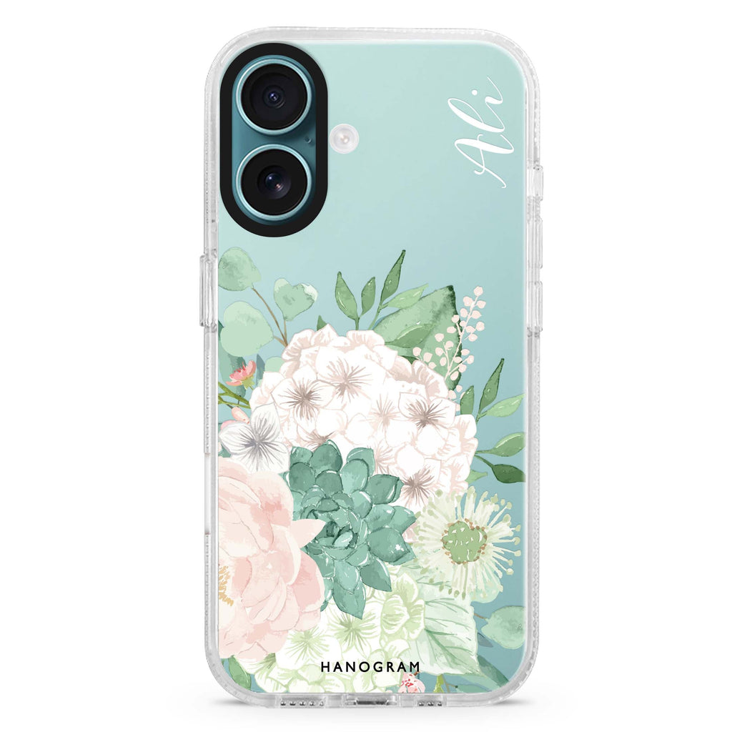 Vintage Flowers 水晶透明保護殼