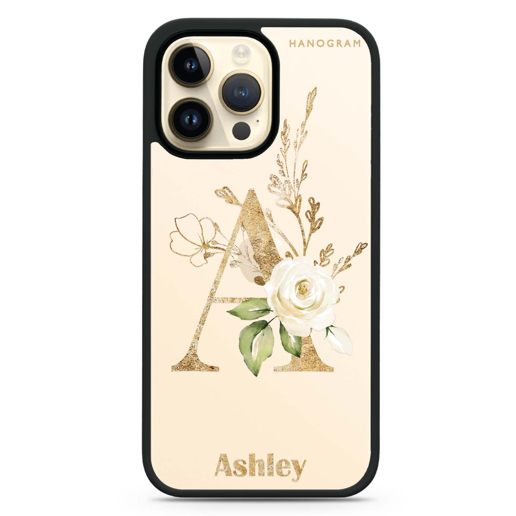 Golden Floral Monogram 防衝擊保護殼