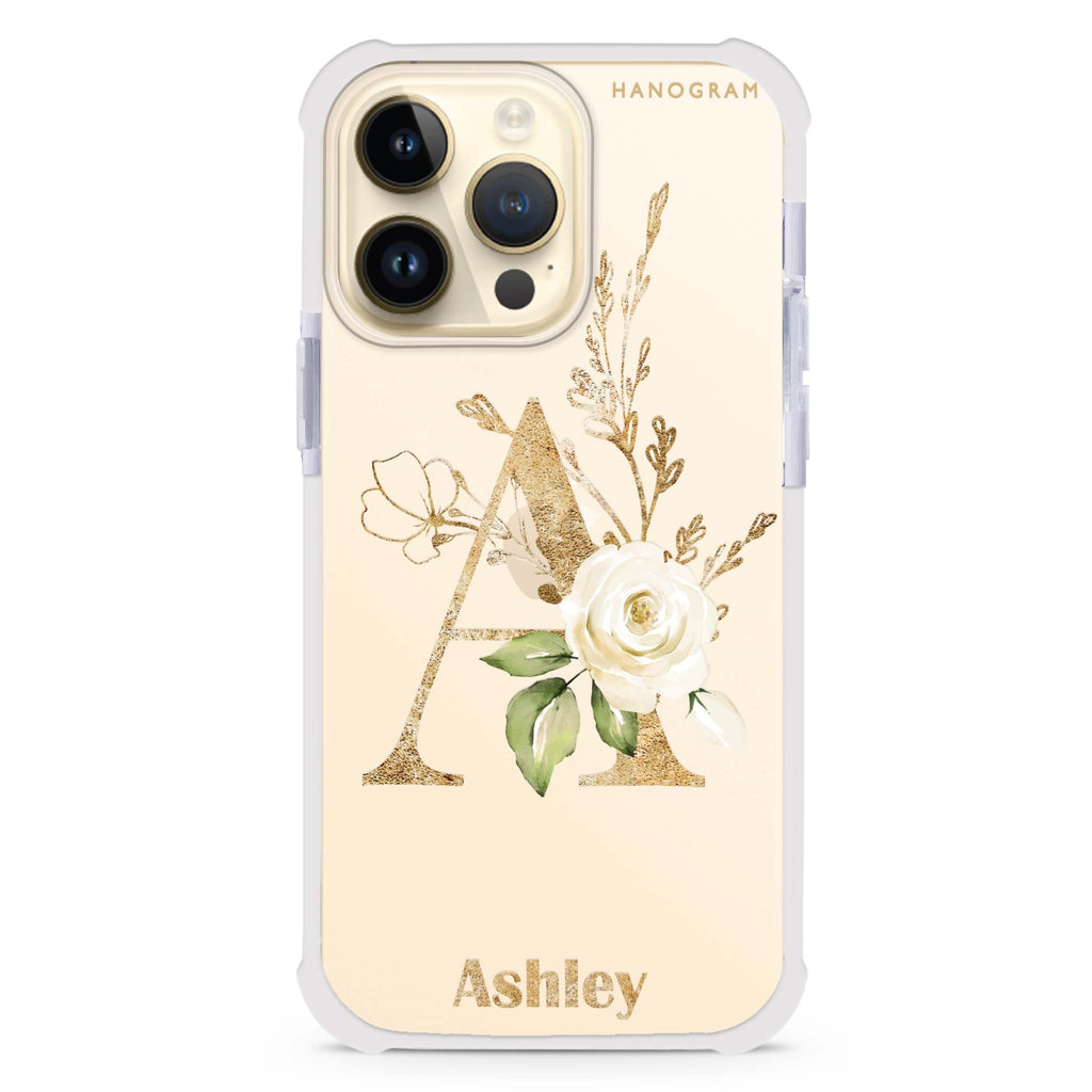 Golden Floral Monogram 超強防摔保護殼