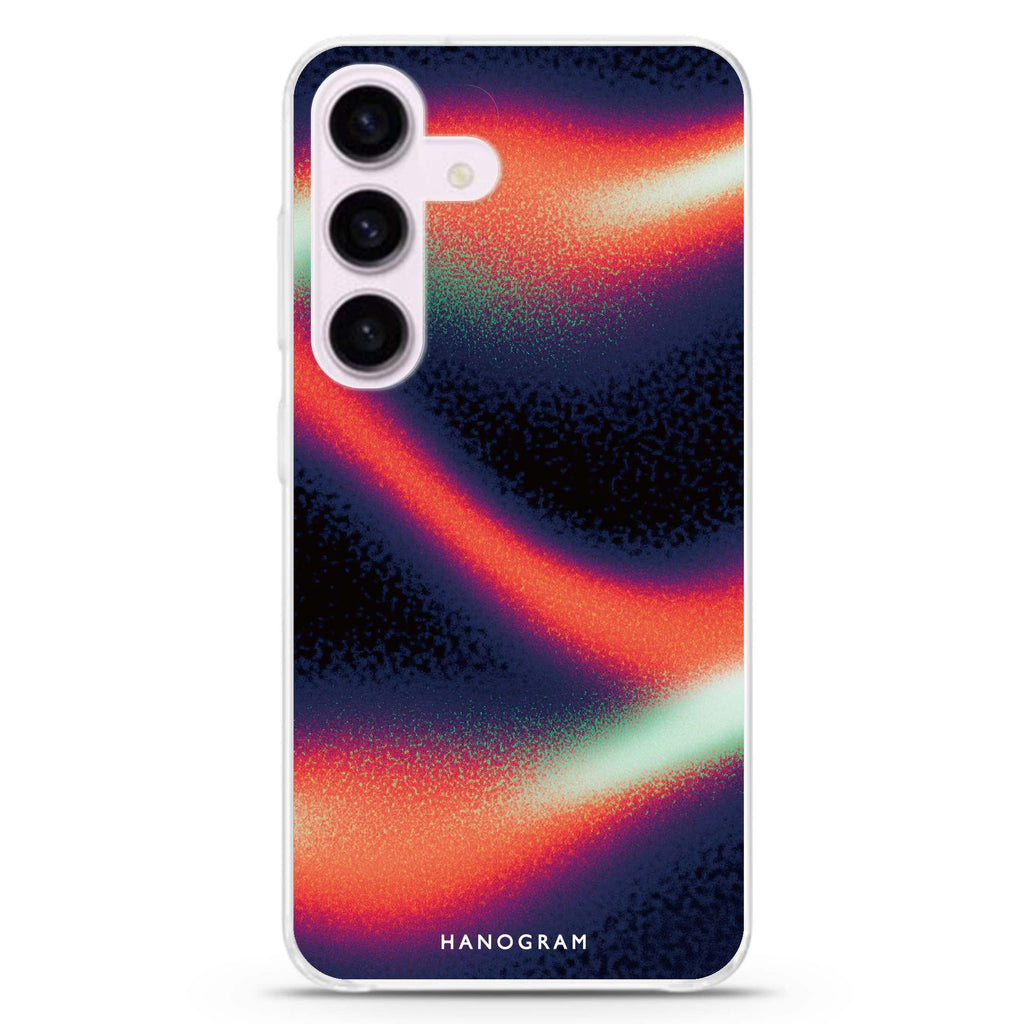 Neon Drift Samsung Galaxy S26/S25/S24 水晶透明保護殼正面展示