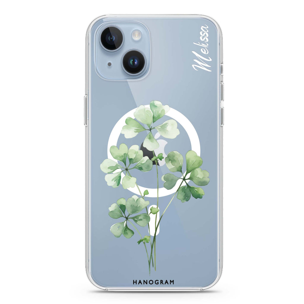 Luck's Leaf iPhone 14 Magsafe 兼容水晶透明保護殼