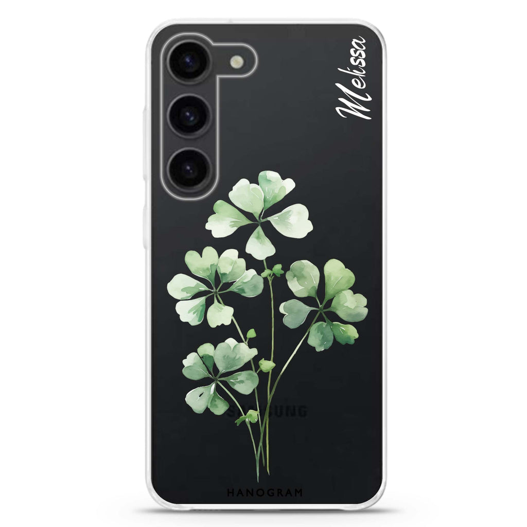 Luck's Leaf Samsung Galaxy 水晶透明保護殼