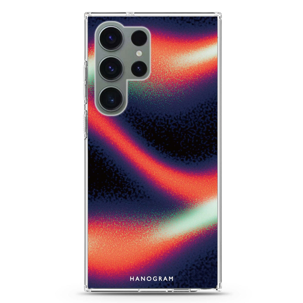 Neon Drift Samsung Galaxy Ultra 透明保護殼，適用 S26/S25/S24/S23 Ultra，圖1