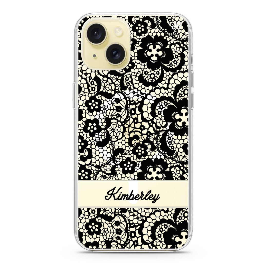 My Lace iPhone 15 Magsafe 兼容水晶透明保護殼