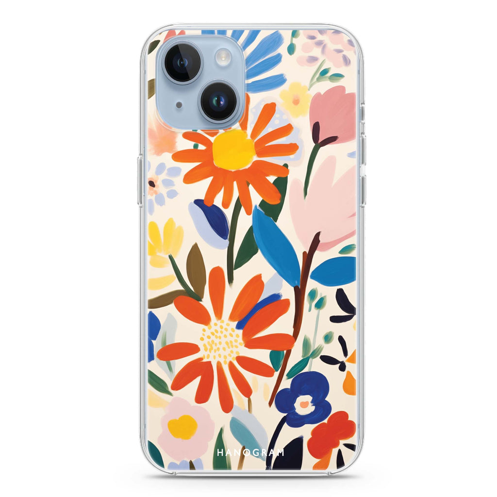 Bloom Brushwork iPhone 14 水晶透明保護殼