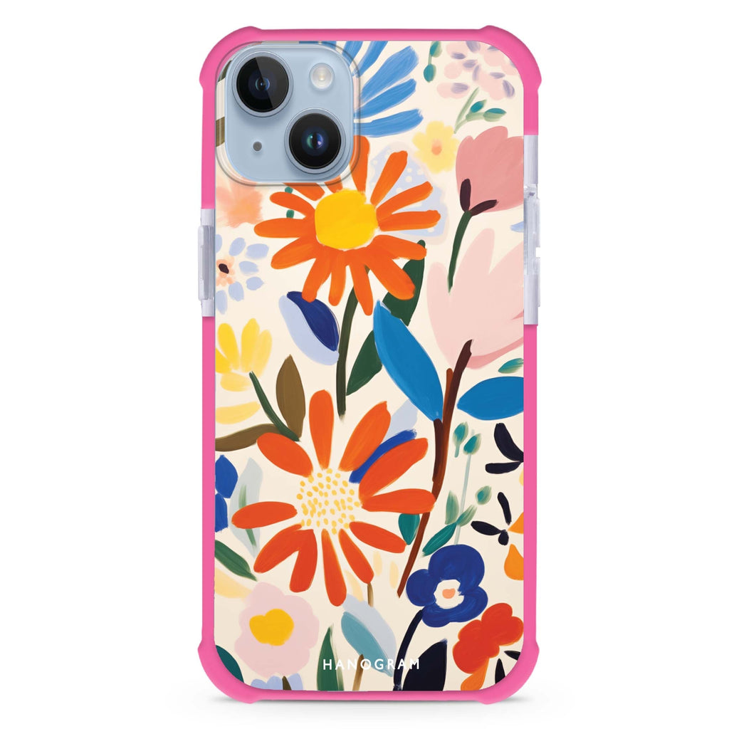 Bloom Brushwork iPhone 15 Plus Magsafe 兼容超強防摔保護殼
