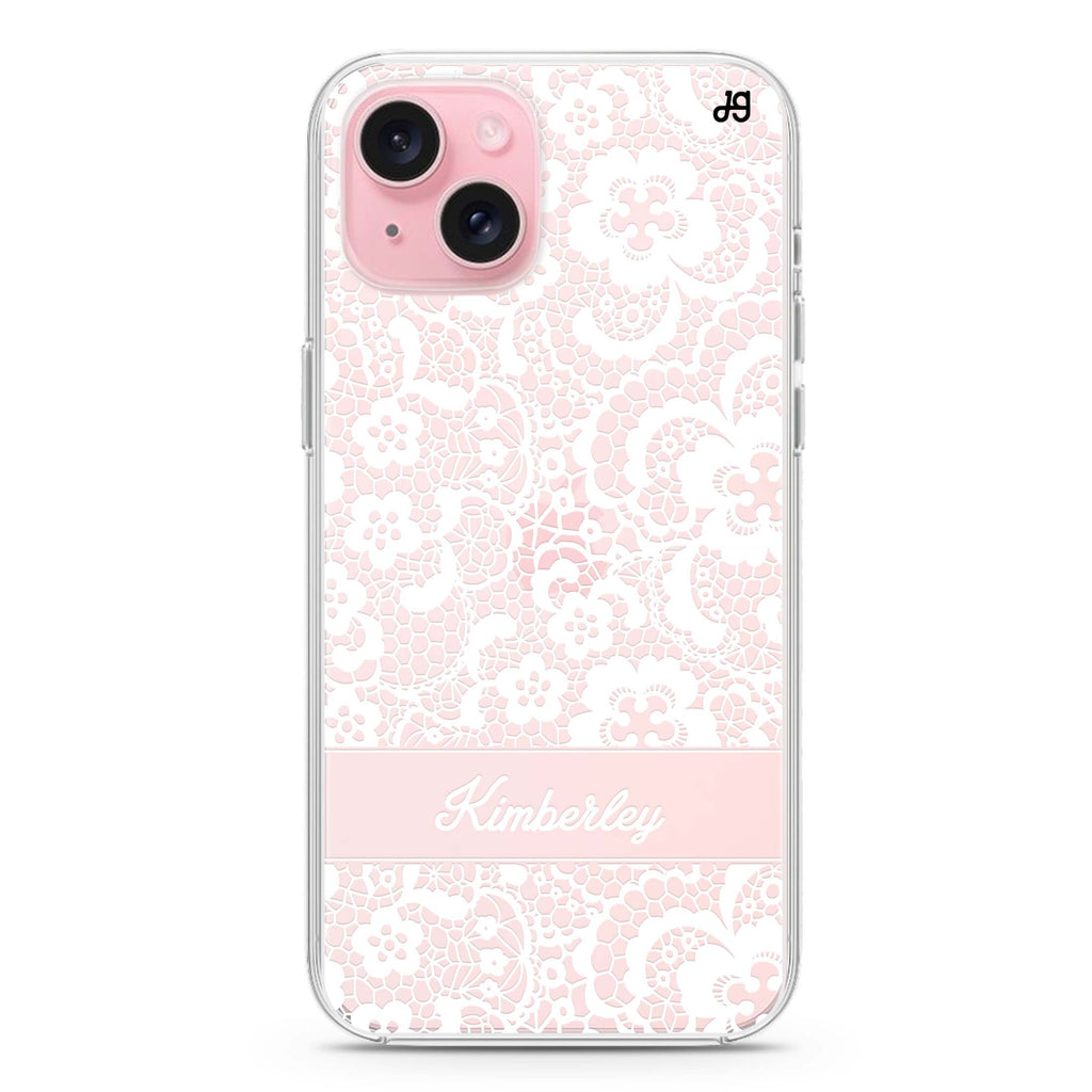 My Lace iPhone 15 plus 水晶透明保護殼
