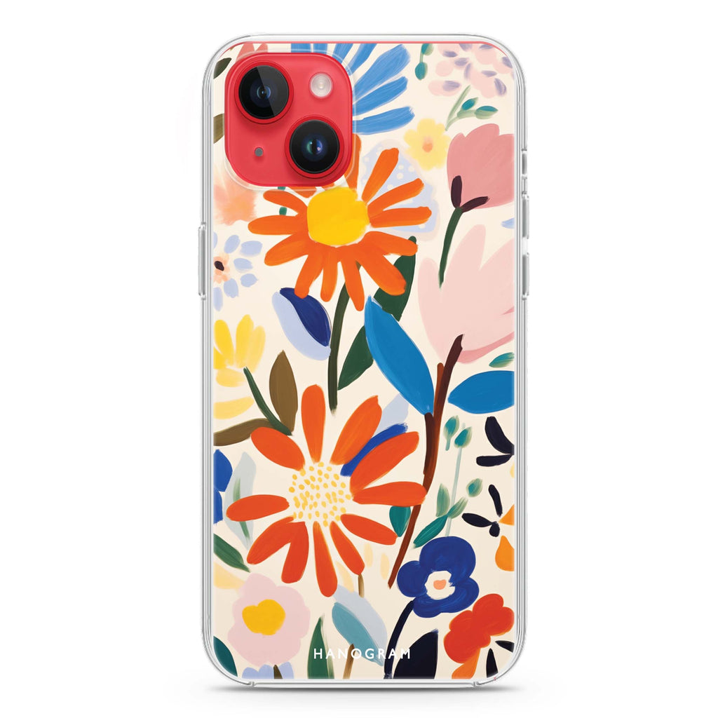 Bloom Brushwork iPhone 14 Magsafe 兼容水晶透明保護殼